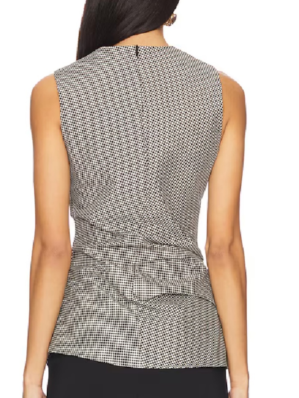 $810 RÓHE Checked wool-blend top (MEDIUM) - Picture 2 of 6